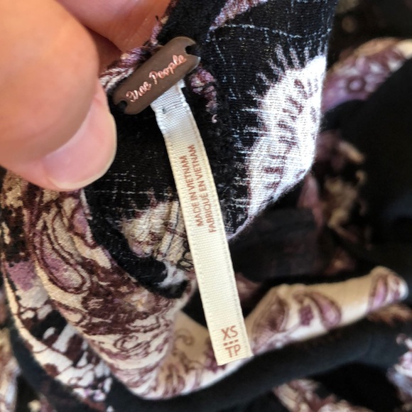 Free People Smooth Talker Printed Tunic in Black - Picture 6 of 6